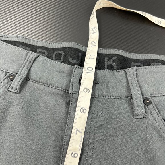 Projek Raw Slim Fit Casual Pants Charcoal Gray Stretch Denim size 36x30 - Picture 9 of 11